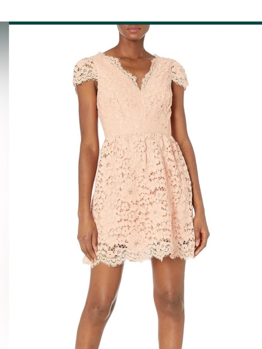 Peach lace Erin Featherston NWT